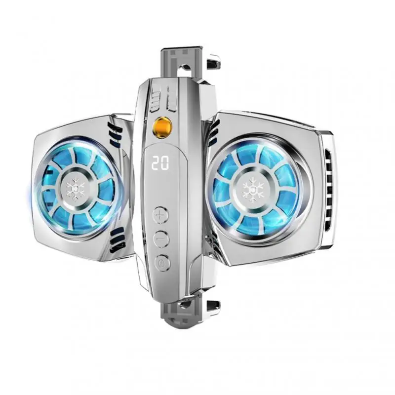 

K4 Mobile Phone Radiator Universal Semiconductor USB Dual Cooling Fan With RGB Colorful Lights For Iphone Xiaomi Huawei Samsung