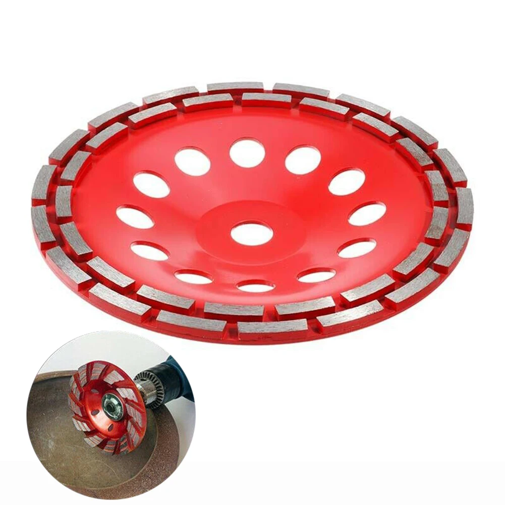 

230mm 9Inch Durable Diamond Coated Grinding Wheel Disc For Angle Grinder Double Sandblasting Edge Design