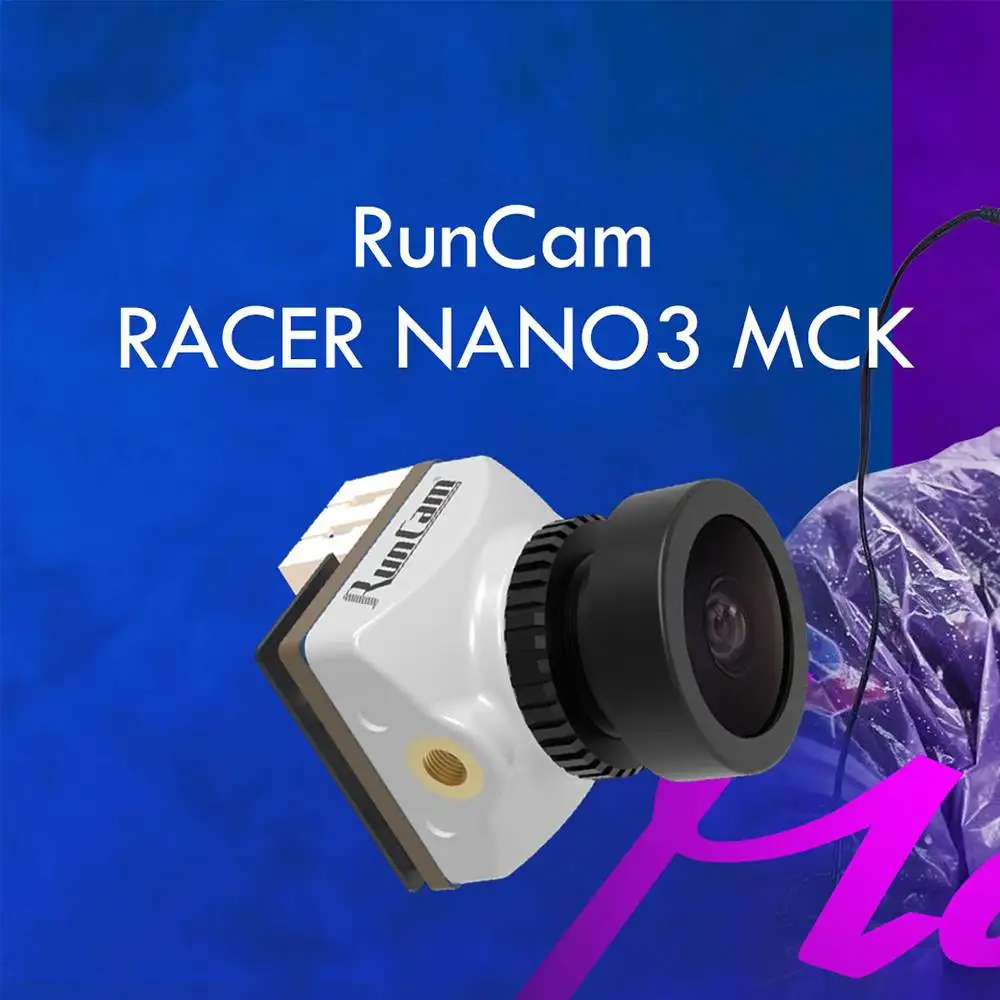 

RunCam Racer Nano3 MCK 1,8 мм объектив 4:3 1000TVL Super WDR NTSC/PAL переключаемый Материал ABS FPV камера для RC Racing Drong DIY часть