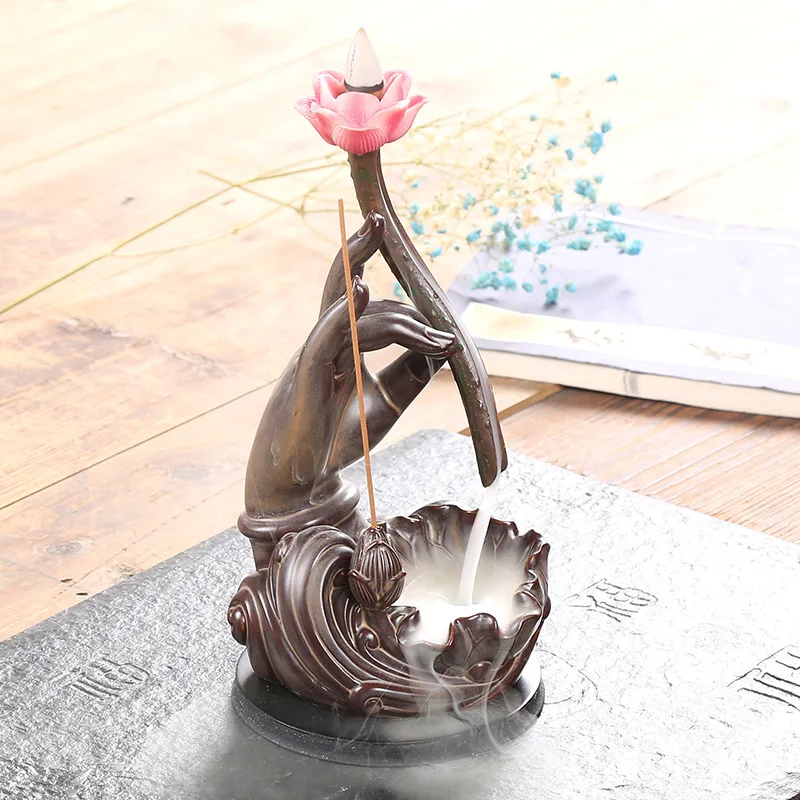 Китайская традиционная керамическая фиолетовая глина ладонь гора лотос