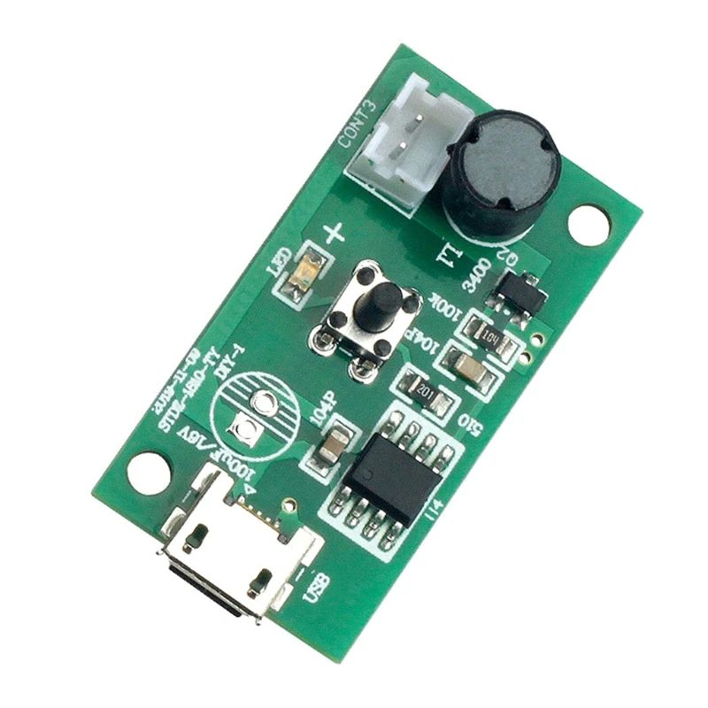 Y98B 5V DIY USB Humidifier Ceramics Discs & Circuit Board Replacement Atomizer Circuit Board Driver Atomization Discs