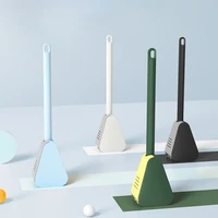 silicone golf toilet brush wall cleaning bathroom toilet brush flat wc with holder wc accessories household merchandises 50