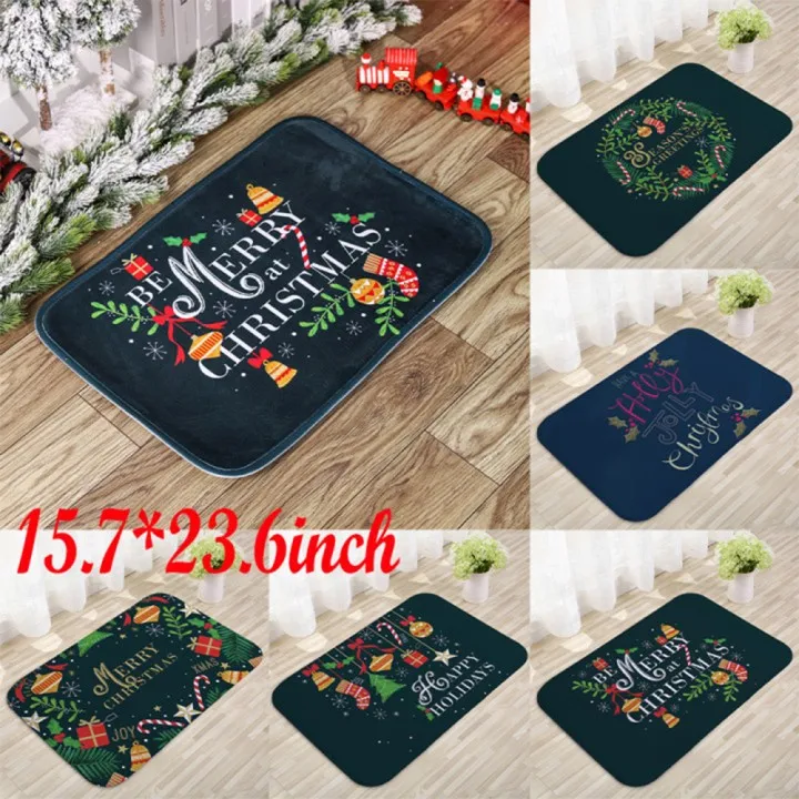 

Merry Christmas Mat Outdoor Carpet Doormat Santa Ornament Christmas Decor For Home 2021 Navidad Noel Cristmas Gift New Year 2022