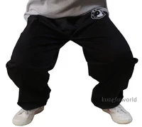 black cotton chenjiagou tai chi kung fu pants wushu martial arts wing chun trousers shaolin wudang clothes