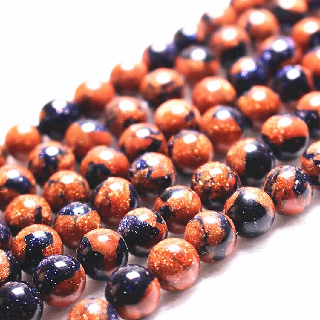 Оптовая продажа разноцветные золотистые бусины россыпью 6/8/10/12 мм гладкие и