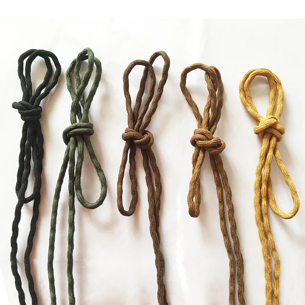 

Wear Resistant Mountaineering Shoelaces Wave Round Sneakers Travel Shoes Laces For Martin Boots
