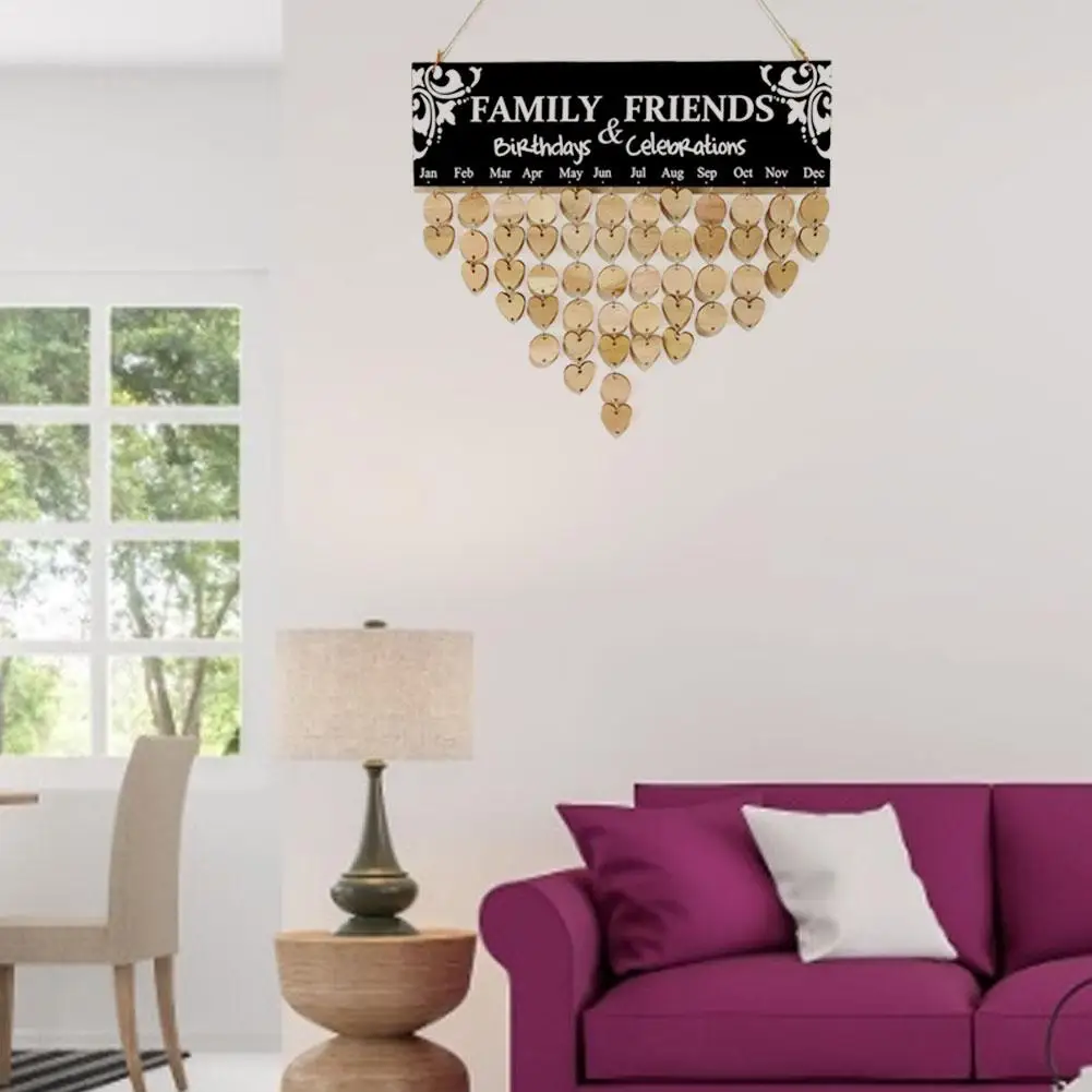 Деревянные настенные подвесные доски с календарем в деревенском стиле доска