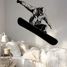 Виниловая наклейка на стену для сноуборда