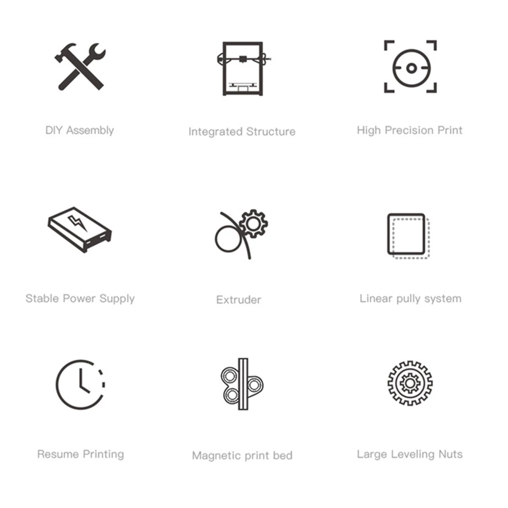 

3D Ender-3 Pro Printer Printing Masks Magnetic Build Plate Resume Power Failure Printing Kit Well Power Supply for DIY Household