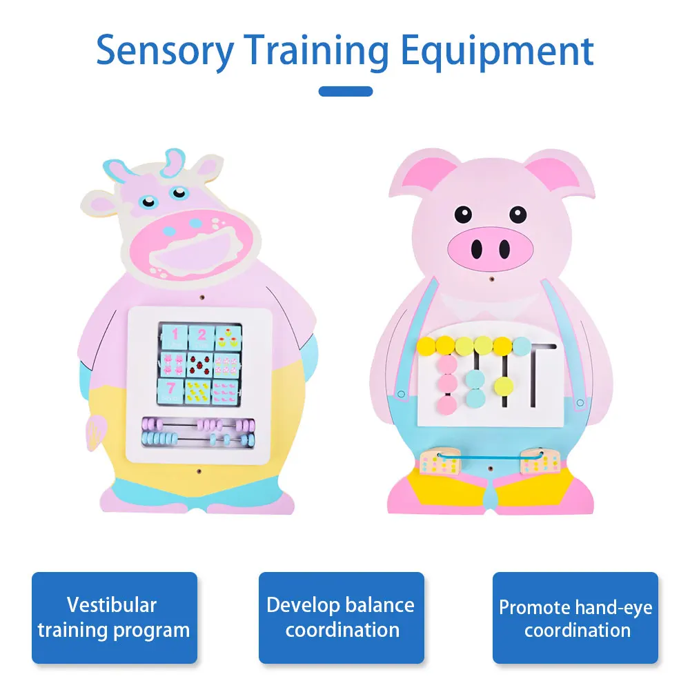 Детская деревянная настенная игра игрушки для детского сада коридора панель