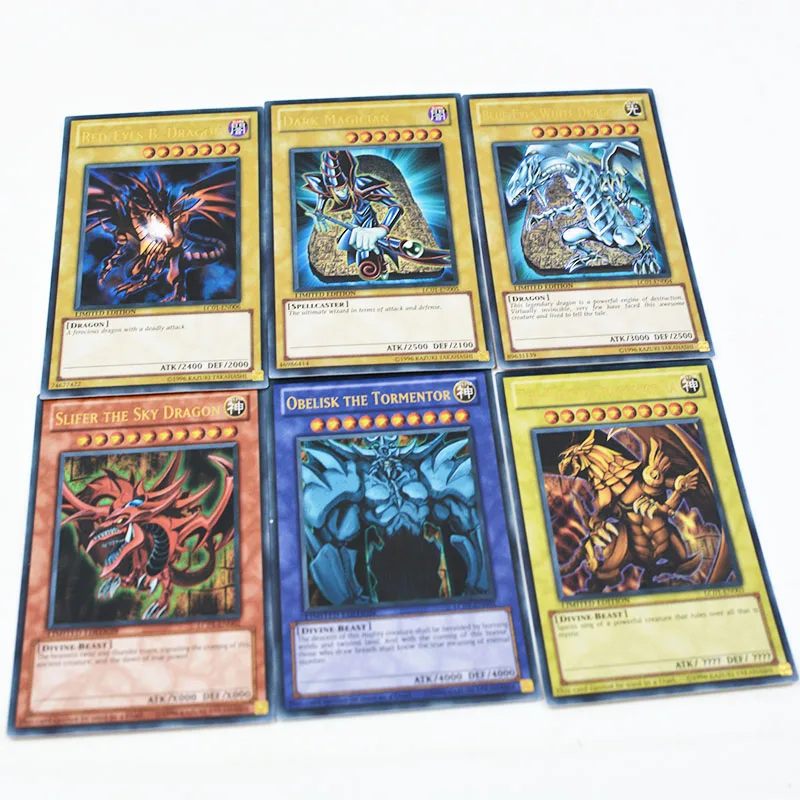 YU GI OH US и Европа Европейский выпуск LC01 три волшебных Бога Подарочная коробка коллекция карт для мальчиков и девочек игрушки подарки