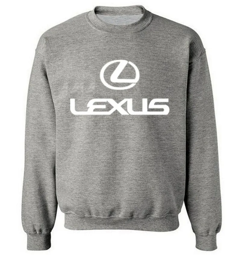 

New Fashion Cotton Men Hoodies for Lexus Car Logo Print Fleece O-Neck pullover Sweatshirts HipHop Harajuku Streetwear Men Cloth