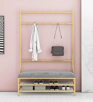 light luxury modern clothes rack landing household door hanging clothes rack shoe rack one hall clothes rack cabinet shoe stool