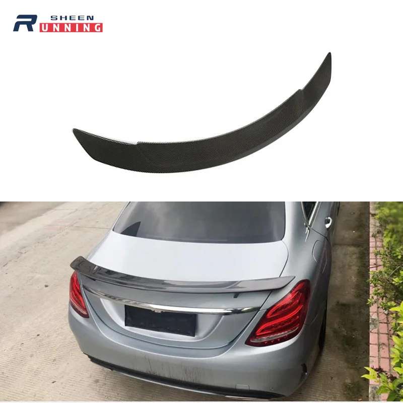 

Car Styling For Mercedes Benz C Class W205 C200 C250 C300 C180 C350 Coupe 4 Door 2014-2018 Carbon Fiber Rear Roof Spoiler Wing