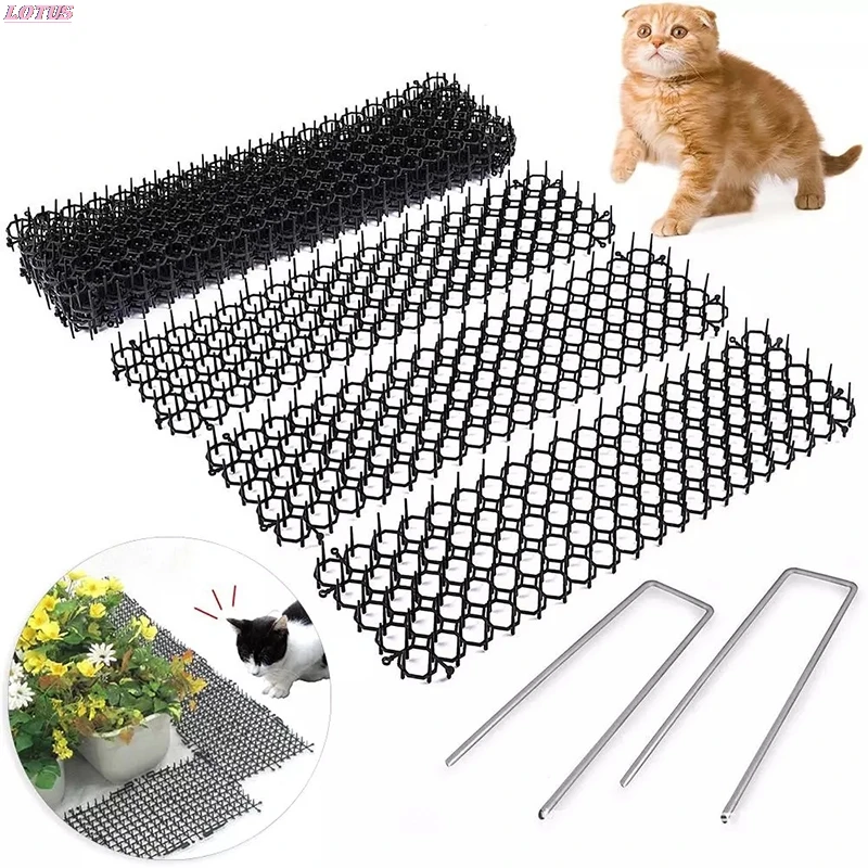 

Garden Prickle Strip Dig Stop Cat Repellent Deterrent Mat Spike Portable Anti-Cat Dog Outdoor Garden Supplies 13cmx49cm Hotsale