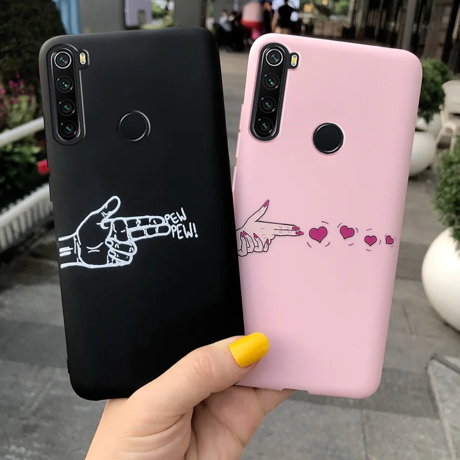 

Cartoon Pattern Case For Xiaomi Redmi Note 8 Case Redmi Note8 Phone Cover Candy Color Soft Silicone Case For Redmi Note 8 T 8T