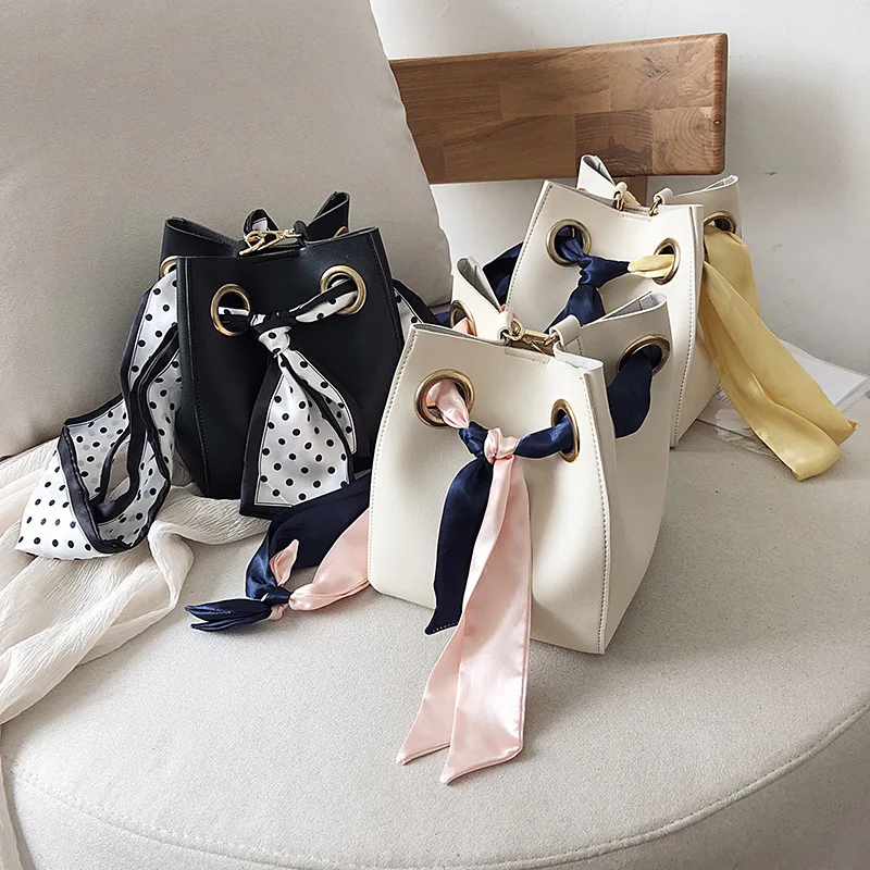 Новый шарф сумка мешок простая Милая Дамская Наплечная Сумка|Сумки с ручками| |