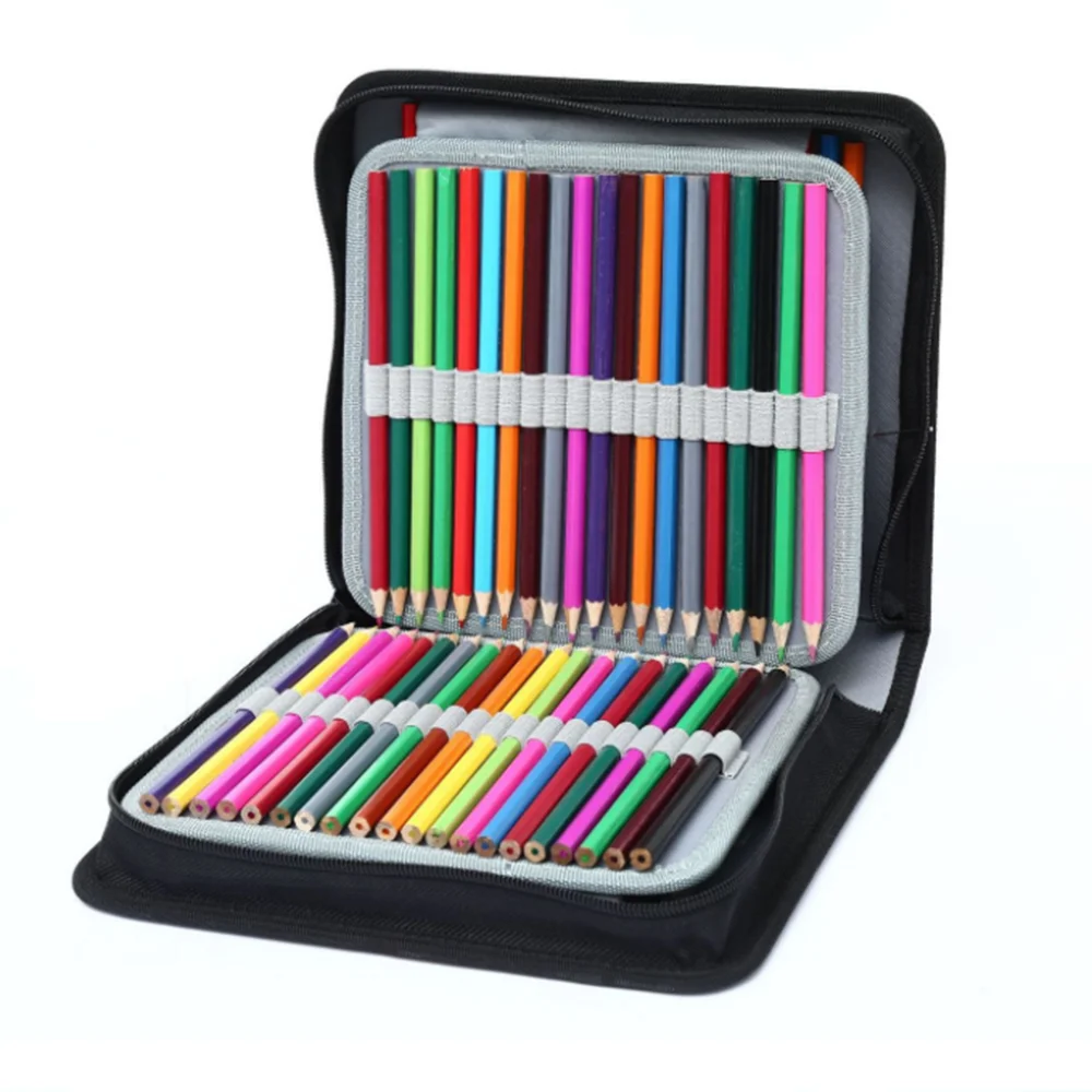 Чехол карандаш с дополнительным держателем на рукавах для акварельных цветных