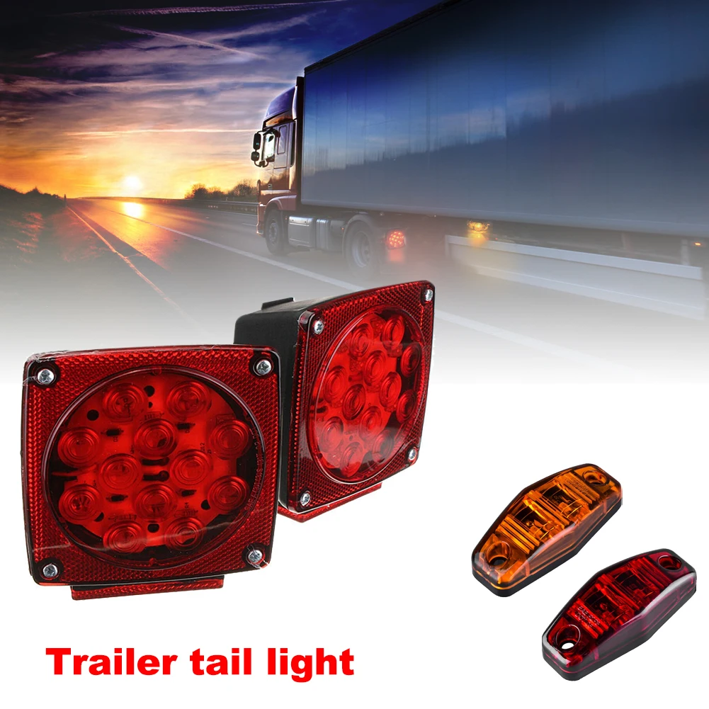 10 шт. более 80 &quotгрузовик с прицепом Водонепроницаемый светодиодный светильник