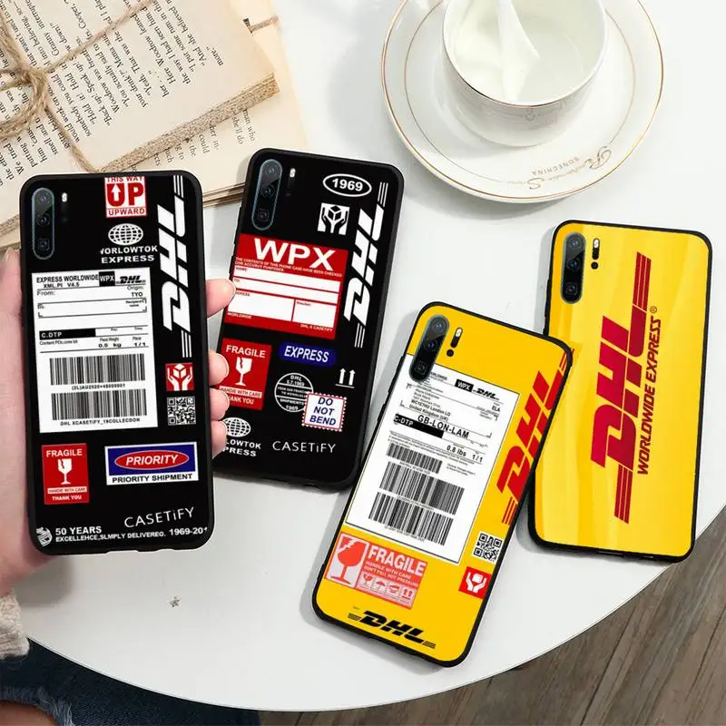 

Hot Dhl Express art pattern Phone Case For Huawei honor Mate P 10 20 30 40 i 9 8 pro x Lite smart 2019 nova 5t
