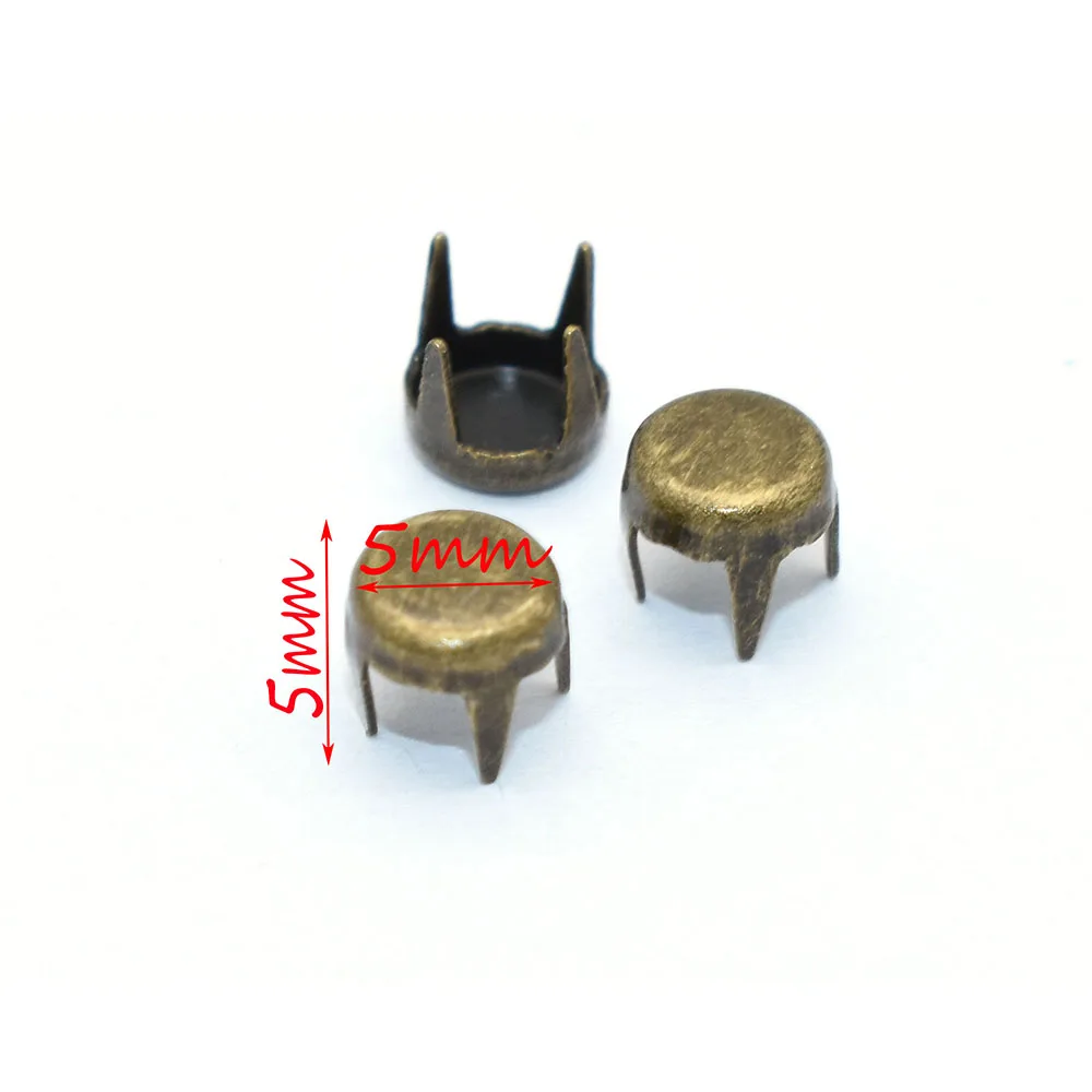 Античные бронзовые круглые плоские заклепки 4 конические шипы головки для