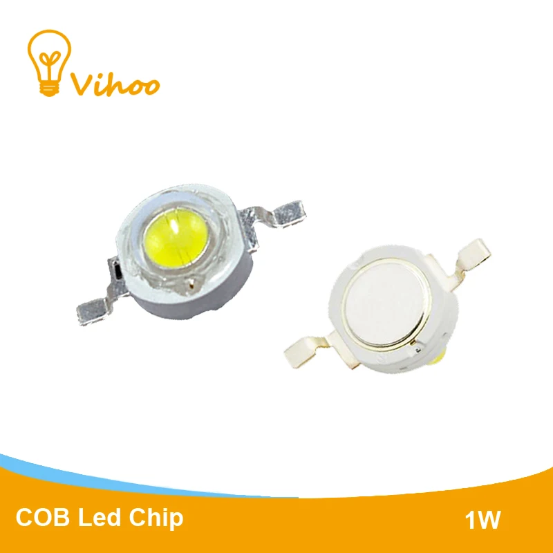 COB led чип 1 Вт Встроенные светодиоды DIY прожектор droplight торшер полный ватт чипы