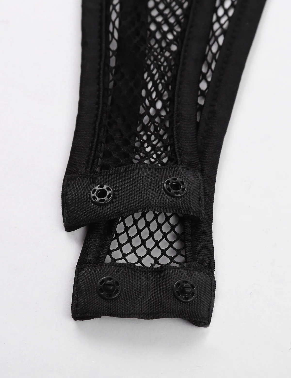 Женское сетчатый купальник боди нижнее белье прозрачное трико с короткими