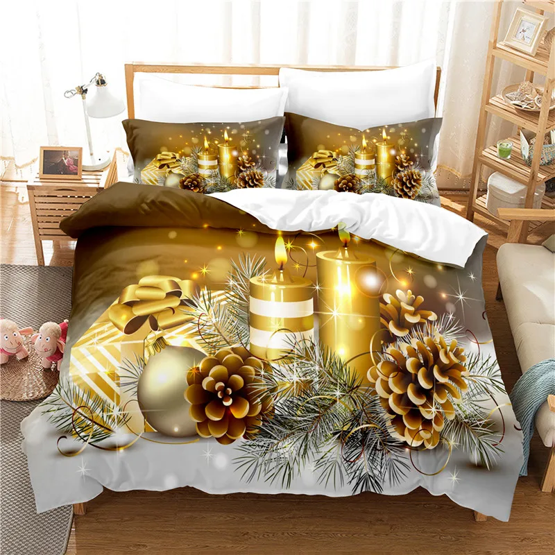 

Christmas Present Bedding Set Duvet Cover Set 3d Bedding Digital Printing Bed Linen Queen Size Bedding Set Fashion Design