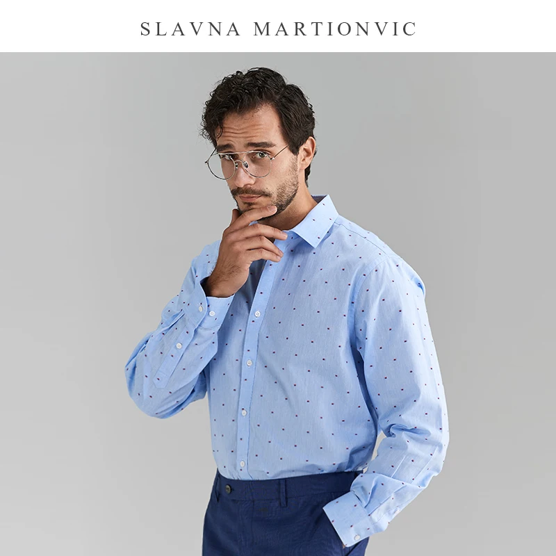 Мужская Повседневная рубашка с длинным рукавом в гавайском стиле | одежда