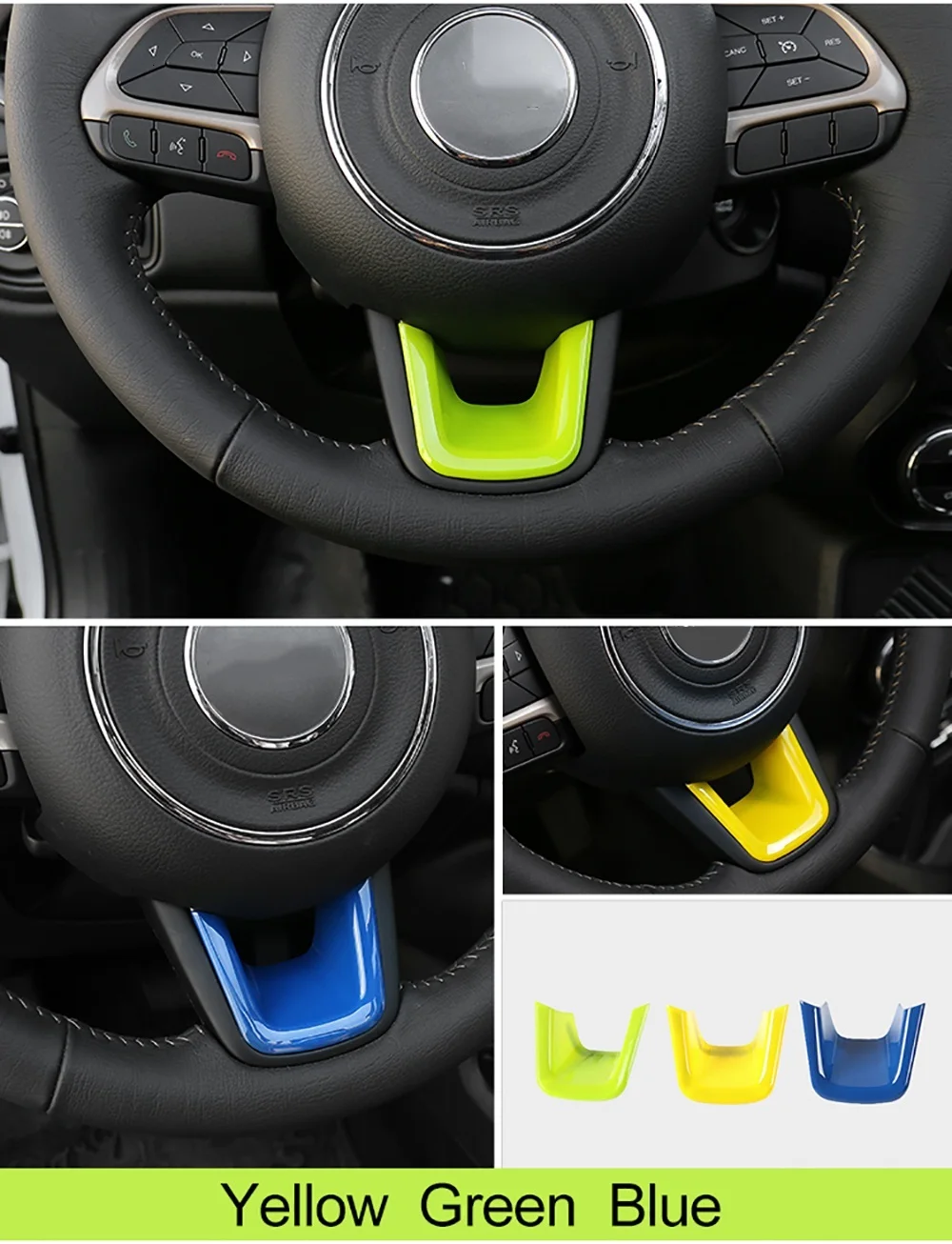 MOPAI ABS украшение для салона рулевого колеса автомобиля накладка наклейки для Jeep Renegade+ для Jeep Compass+ Стайлинг автомобиля