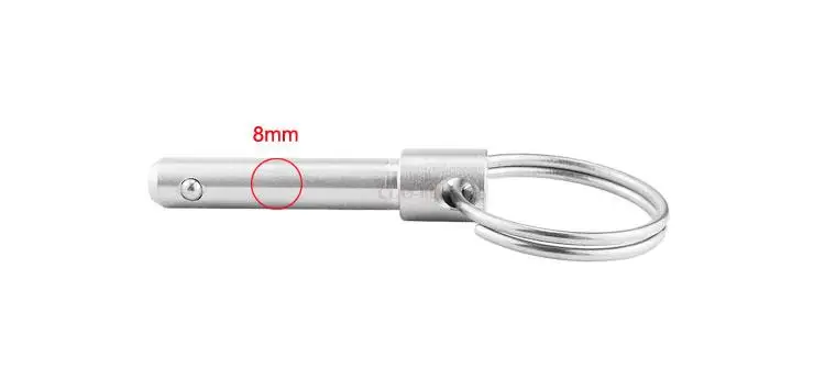 Быстросъемный шариковый штифт из нержавеющей стали 316 8 мм для лодки верхней
