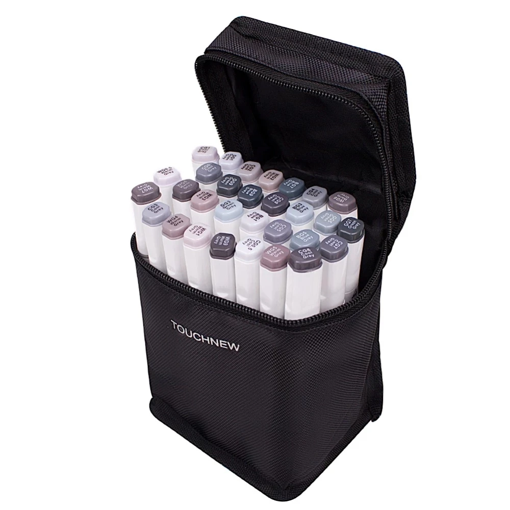 

Маркеры Touchnew, 6/12/30 цветов, серые, двусторонние, чернильные тона на спиртовой основе, товары для рукоделия