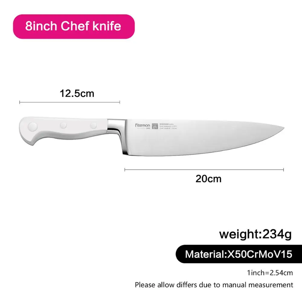 Кухонный нож FISSMAN Germen из стали, серия MONOGAMI, нож для нарезки сыра Santoku, обвалочный нож для очистки сыра - Цвет: Model 2492