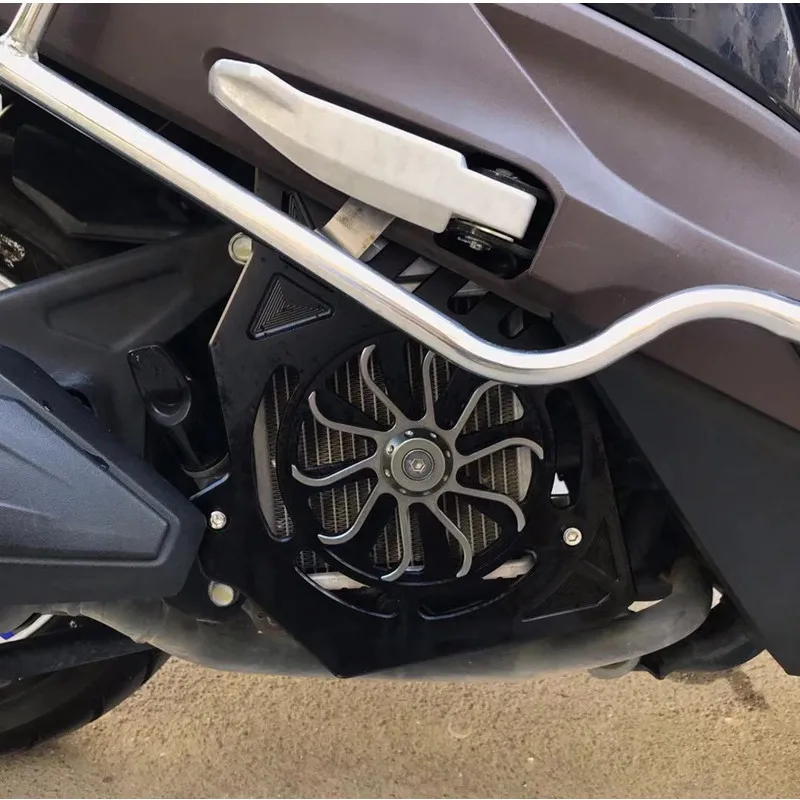 Модифицированная мотоциклетная CNC алюминиевая крышка вентилятора pcx Защитная крышка вращающаяся лопасть вентилятора ветра для honda pcx 150 125 SH125 LEAD125