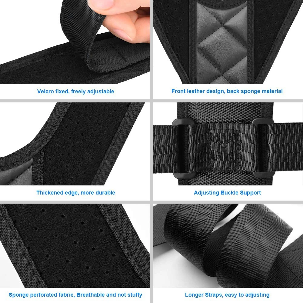 Корректор осанки для мужчин и женщин выпрямитель спины поддерживающий пояс