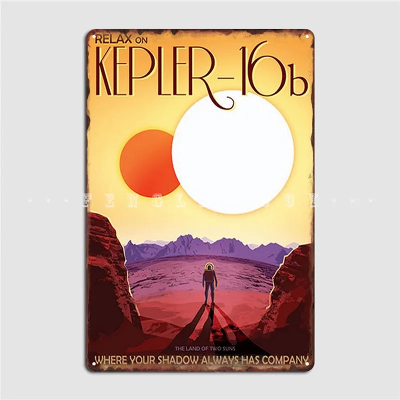 

Kepler 16 Metal Sign Bar Cave Plaques Wall Mural Design Tin Sign Poster