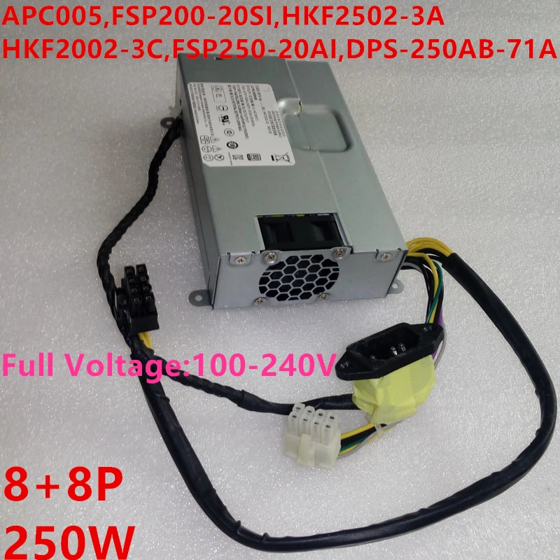 Новый блок питания для Lenovo 550, 750, 350, 540, 520, 8Pin, * 2, 250 Вт, APC005, HKF2502-3A, FSP250-20AI, FSP250-30SI, DPS-250AB-71, A/71 B