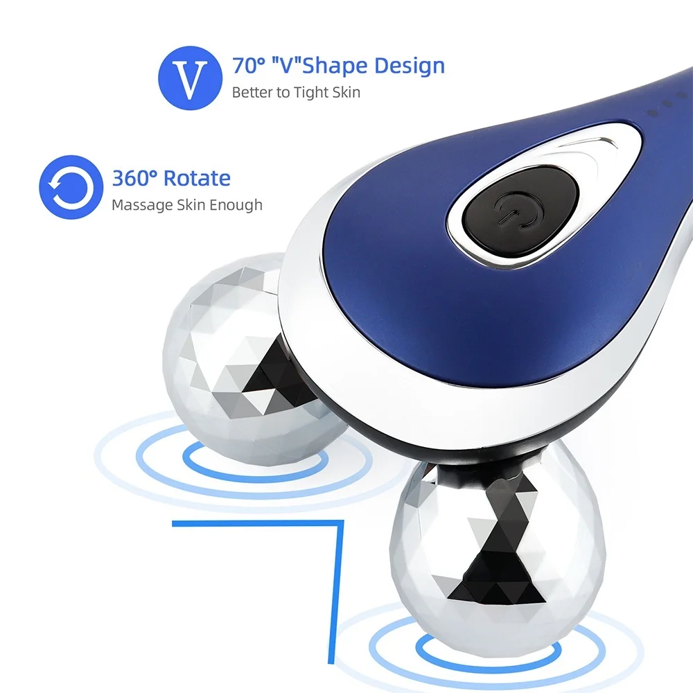 3D роликовый массажер для лица V Форма за кожей лифтинг кожи Красота аппарат