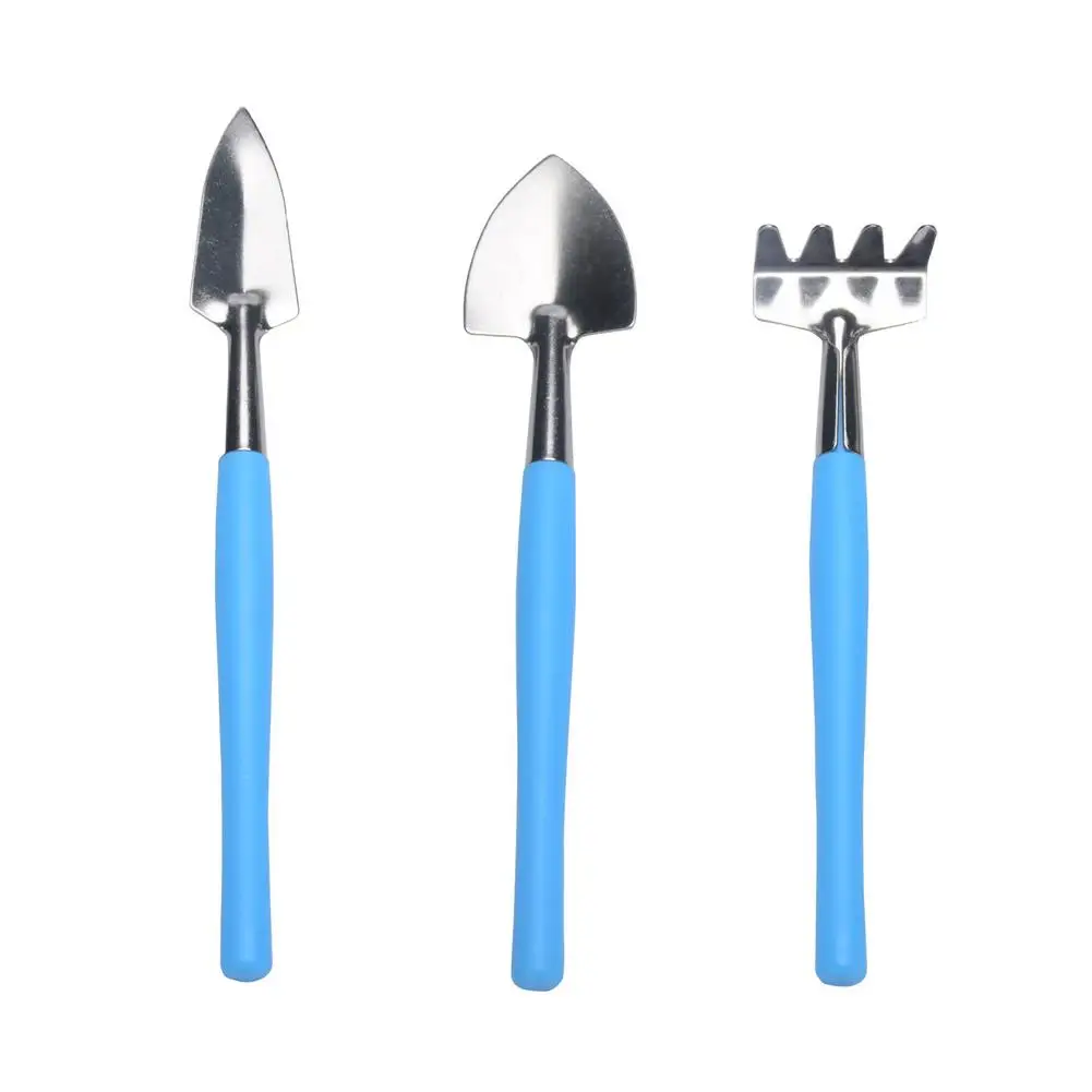 

3 шт./компл. Мини садовые инструменты, лопата с деревянной ручкой для горшечных растений, лопатка, грабли, лопата, портативная садовая лопата ...