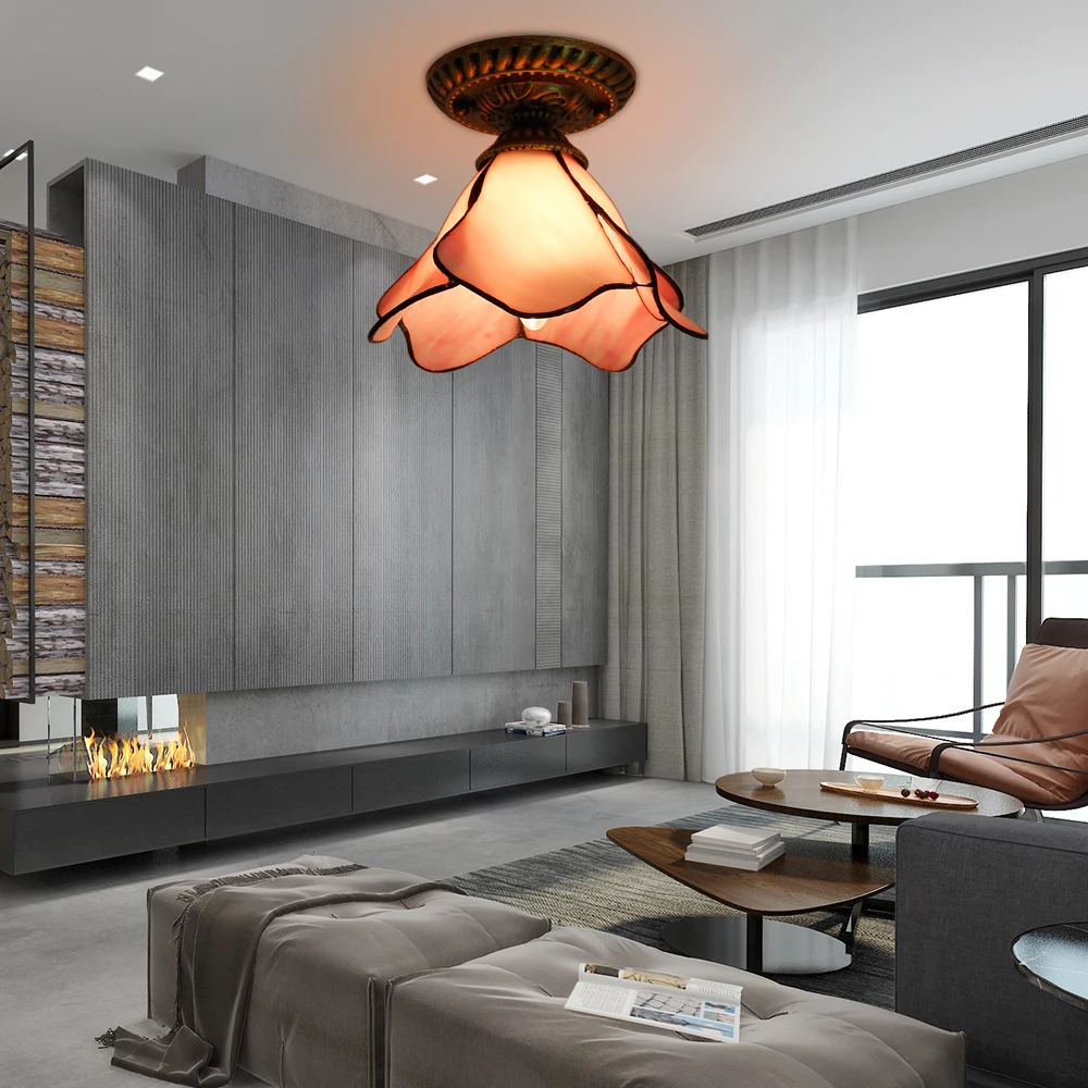 Средиземноморская Ретро винтажная Турецкая потолочная лампа E27 ручной работы