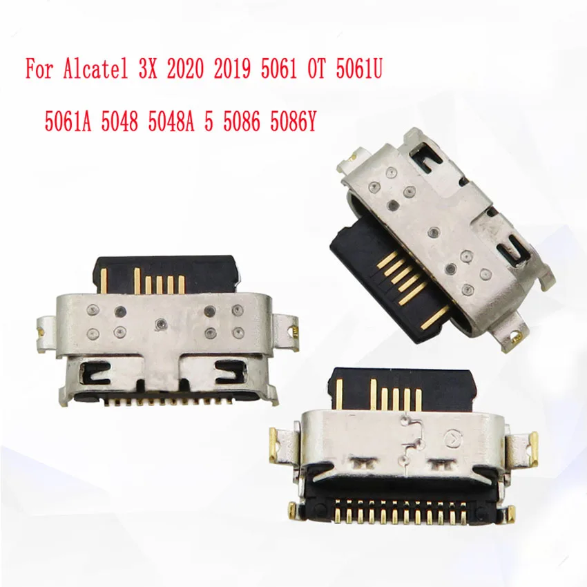 

USB-разъем для зарядного порта для Alcatel 3X 2020 2019 5061 OT 5061U 5061A 5086 5086Y 5048 5048A Type C