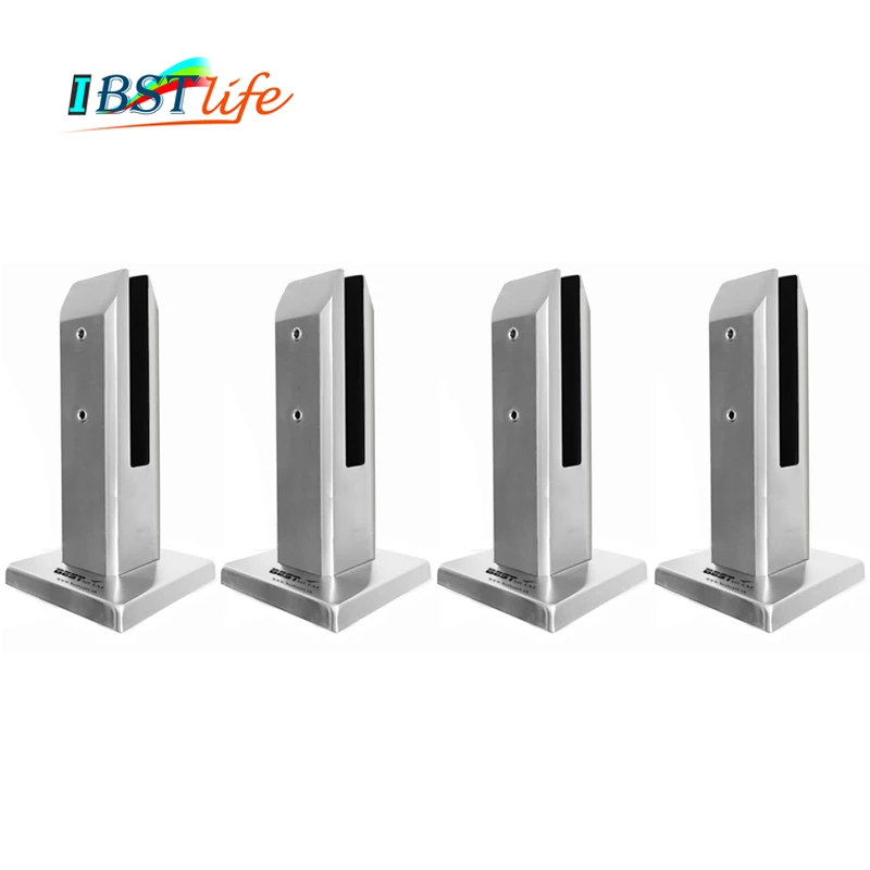 

4 шт., сатиновые полированные двойные кронштейны из нержавеющей стали 2205 для ограждения бассейна