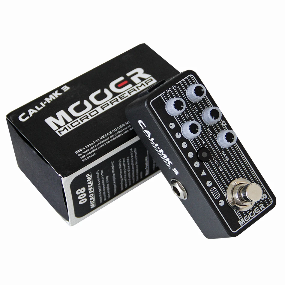 

MOOER 008 Cali-MK 3 Digital Preamp electric guitar pedal High quality dual channel preamp Independent 3 band EQ