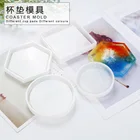 Прозрачная эпоксидная форма сделай сам, квадратная круглая силиконовая форма для смолы, подставка, инструменты ручной работы