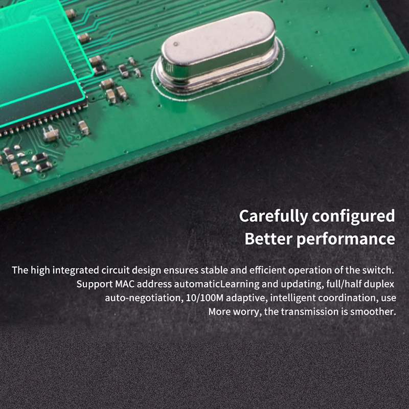 

TD GLS108M 8-Port Desktop Ethernet Switch 10/100Mbps RJ45 Ports Network Switch Auto MDI/MDIX