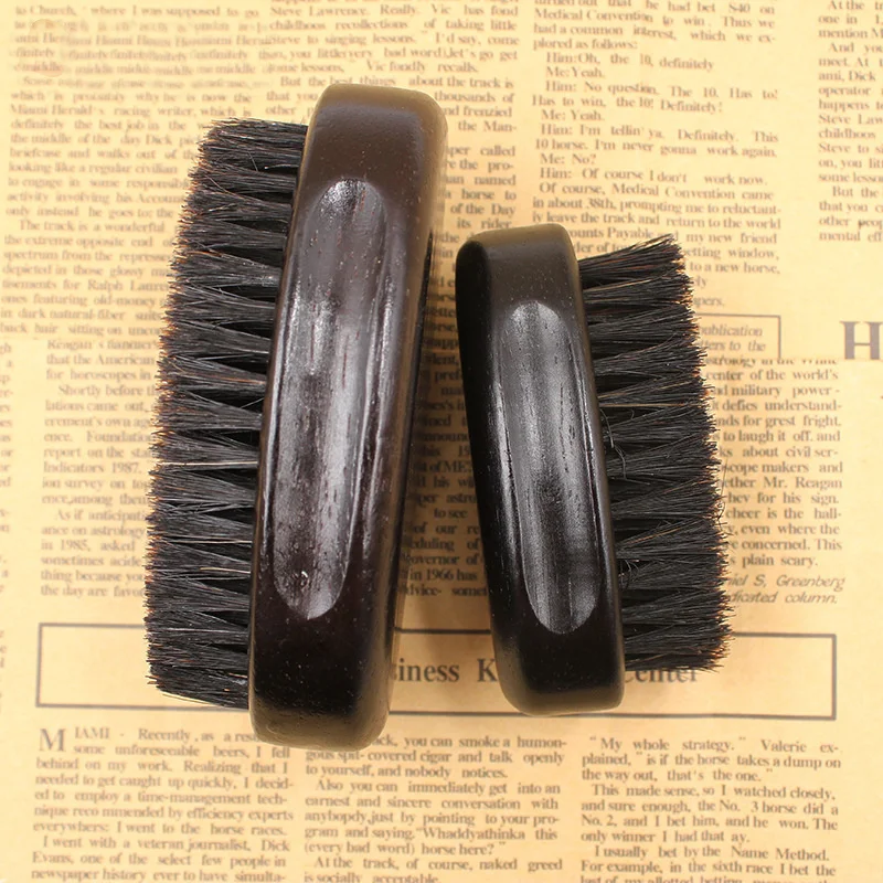 

0010 Bristle beard brush beard styling comb solid wood beard comb Hair Cutting Cleaning Brush