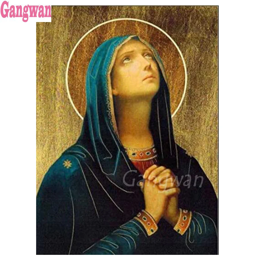 

Full Square/Round Diamond Painting virgin prays 5d diamond Embroidery Cleopatra Mosaic Diamond Cross Stitch Handmade Gift