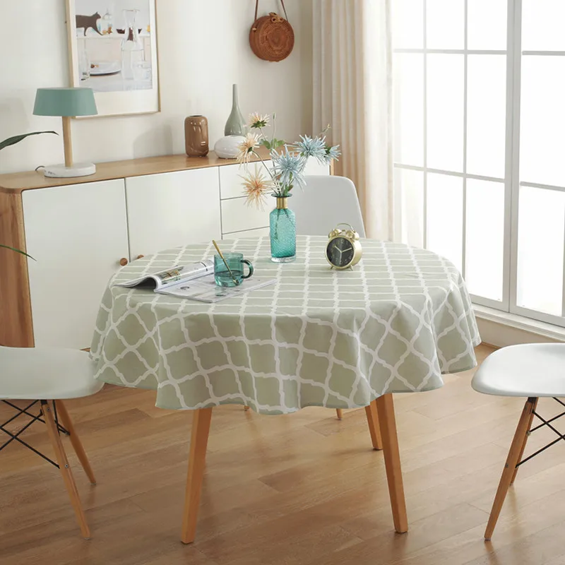 

Diameter 100/120/150cm Round Tablecloth Dining Table Cover Cotton Linen Table Cloth Hotel Banquet Table Cover Party Tablecloth