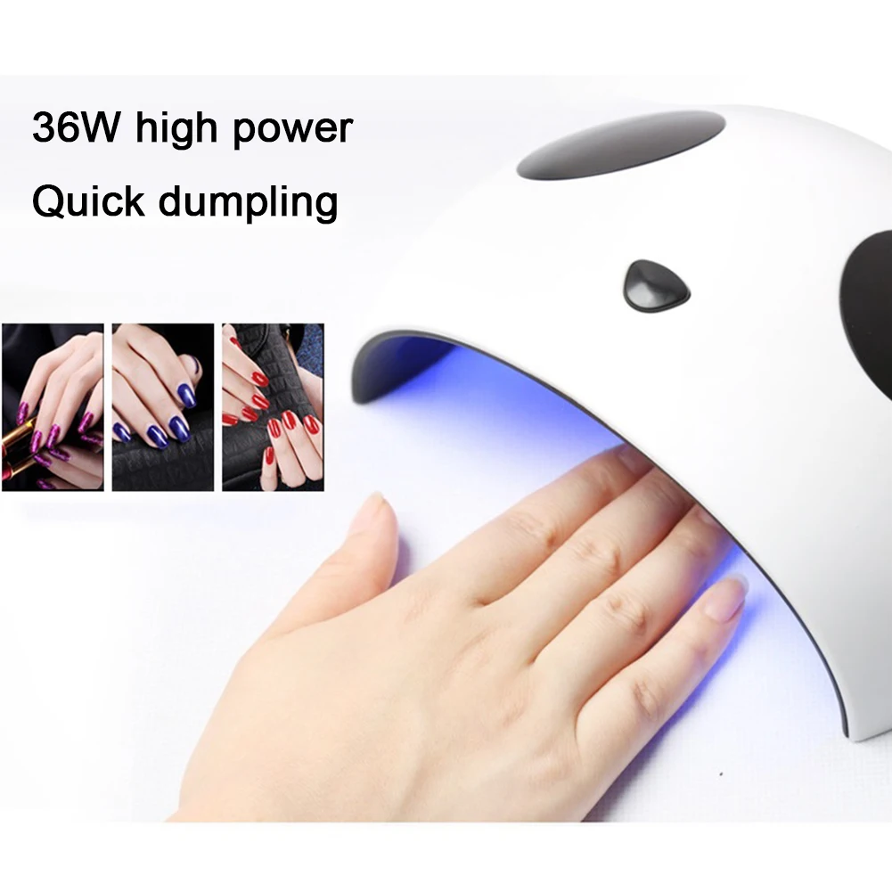 Дизайн с милой пандой УФ светодиодный 36 Вт/24 Вт для сушки ногтей аппарат дизайна красота отверждения всех