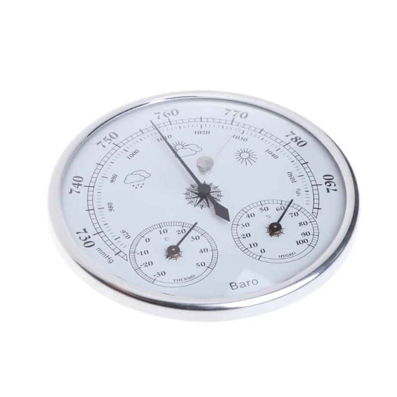 

Household Weather Station Barometer Thermometer Hygrometer Wall Hanging 35ED